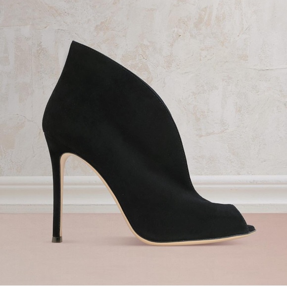 GIANVITO ROSSI Iconic Suede Vamp D'Orsay Booties Size: 11 | IT 41 - Picture 12 of 17